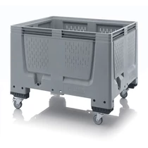 Műanyag konténer perforált görgős 100x120x93 BBO 1210R