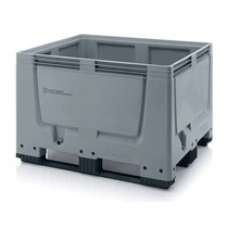 Műanyag konténer 120x100x79 3 csúszótalpas UN BBG 1210K