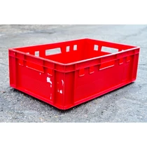 Húsos láda E2 használt 60x40x20 piros