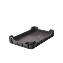 M5 műanyag láda 60x40x10 ÚJ, Fekete