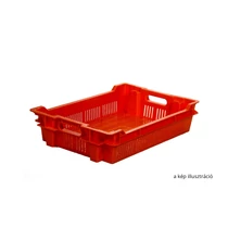 Műanyag rekesz, EV13, 60x40x13 - Fekete