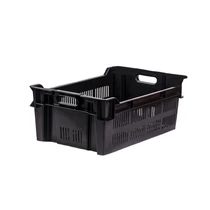 Műanyag rekesz, EV23, 60x40x23 - Fekete