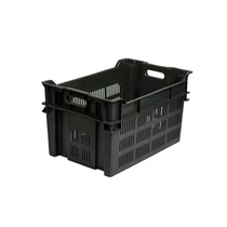 Műanyag rekesz, EV33, 60x40x33 - Fekete