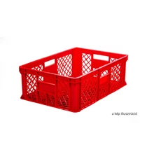 Műanyag sütőipari Anker rekesz, 200-as, 60x40x20 - Fekete