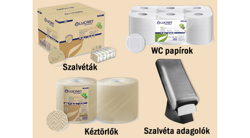 Környezetbarát WC papír és Kéztörlők étterembe, irodába, otthonra Kedvező áron