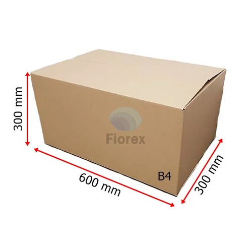 B4 600x300x300 mm 31BC, 5 rétegű Hullámkarton doboz
