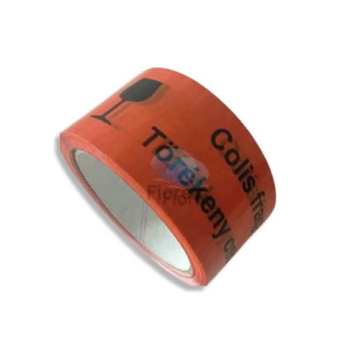 PVC Nyomtatott ragasztószalag Törékeny felirattal 55 mm/66 m