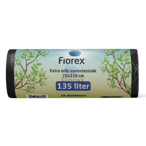 Szemeteszsák extra erős, 135 literes 700x1100x0,025 mm - 10 db/tekercs 
