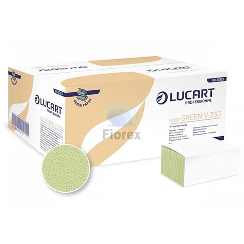 Hajtogatott kéztörlő Easy Green V 250, zöld