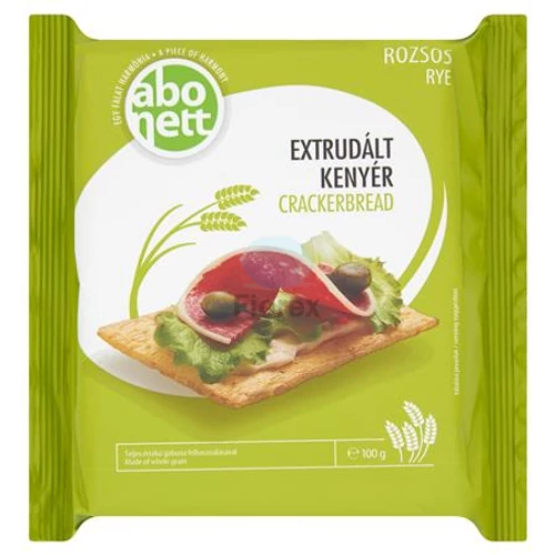 Extrudált kenyér, ABONETT, 100 g, rozsos