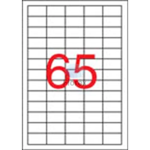 Etikett, univerzális, 38x21,2 mm, eltávolítható, APLI, 6500 etikett/csomag