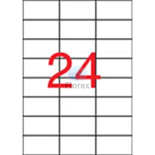 Etikett, 70x37 mm, poliészter, időjárásálló, matt, APLI, áttetsző, 480 etikett/csomag