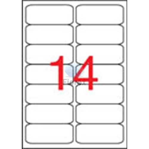 Etikett, univerzális, 99,1x38,1 mm, kerekített sarkú, APLI, 1400 etikett/csomag