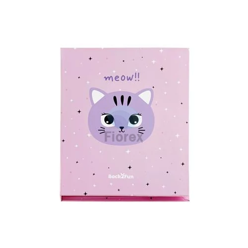 Cicás jegyzetfüzet, öntapadós kiegészítőkkel, APLI Back2Fun, rózsaszín