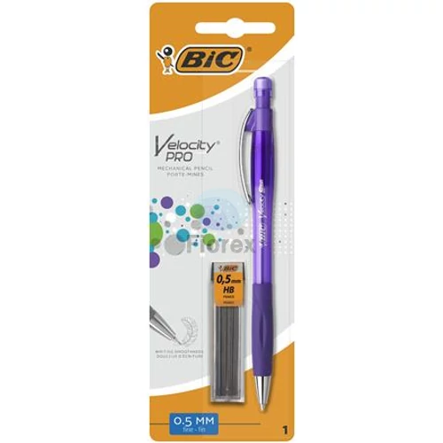 Nyomósirón és grafitbél, 0,5 mm, BIC "Velocity Pro"