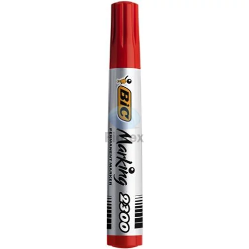 Alkoholos marker, 3,7-5,5 mm, vágott, BIC "ECO 2300" piros