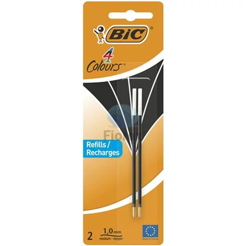 Golyóstollbetét, 0,32 mm, BIC "4 Colours" fekete - 2db