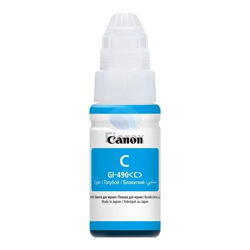 GI490 Tinta Pixma MFP G2411, G3411, G4411 nyomtatókhoz, CANON, cián, 70 ml
