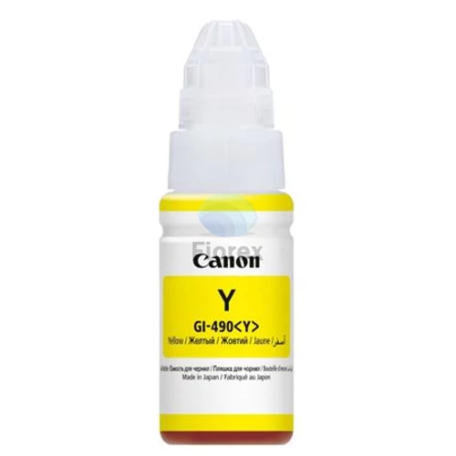 GI490 Tinta Pixma MFP G2411, G3411, G4411 nyomtatókhoz, CANON, sárga, 70 ml