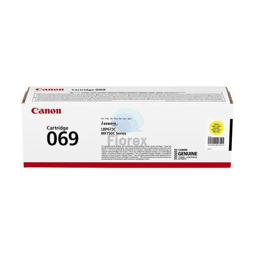 CRG-069 Lézertoner, i-SENSYS LBP 673Cdw nyomtatóhoz, CANON, sárga, 1,9k