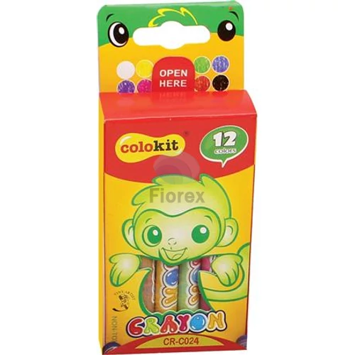 Zsírkréta, COLOKIT "Crayon", 12 különböző szín