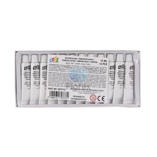 Tempera, COOL BY VICTORIA, fehér - 12db