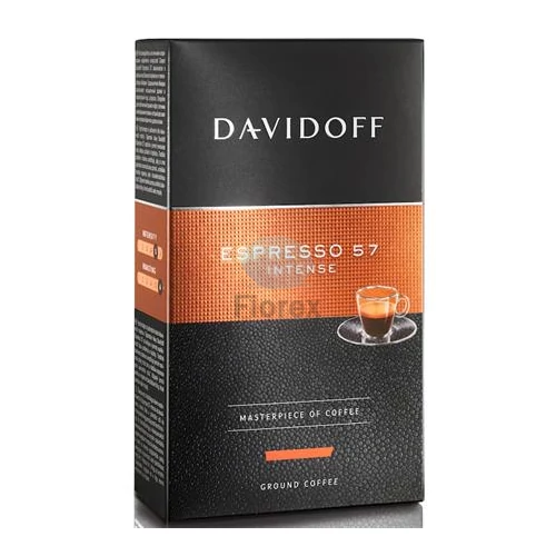 Kávé, pörkölt, őrölt, 250 g, DAVIDOFF "Espresso 57"