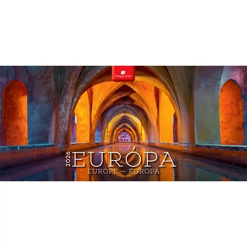Naptár, asztali, álló, DAYLINER "Európa"