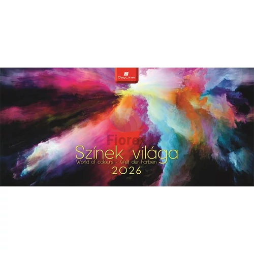 Naptár, asztali, álló, DAYLINER "Színek világa"