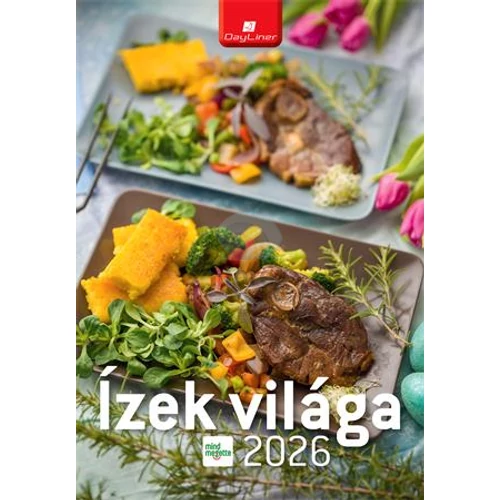 Naptár, fali, DAYLINER "Ízek világa - Mindmegette"