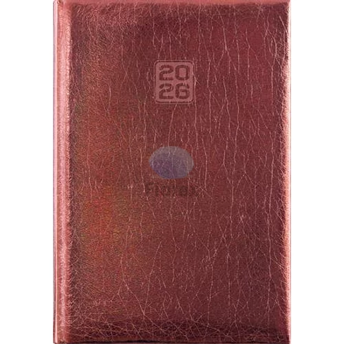 Naptár, tervező, A5, heti, DAYLINER, "Mirror", bronz