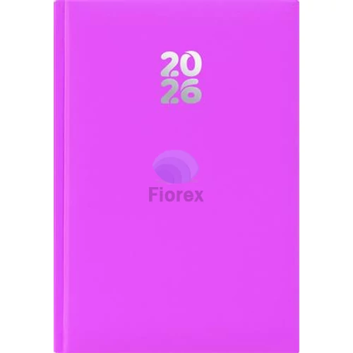 Naptár, tervező, A5, napi, DAYLINER, "Pannon", fuchsia