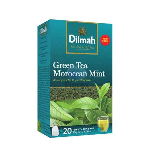 Zöld tea, 20x1,5g, DILMAH "Marokkói menta"