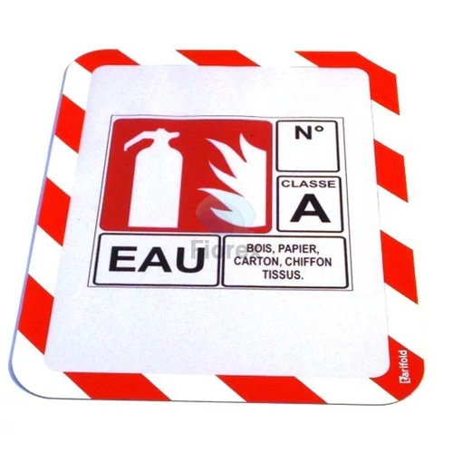 Infokeret, öntapadós háttal, A4, DJOIS "Magneto Safety", piros-fehér - 2db