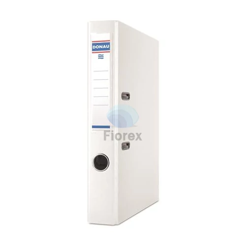 Iratrendező, 50 mm, A4, PP/karton,  DONAU "Szivárvány", fehér