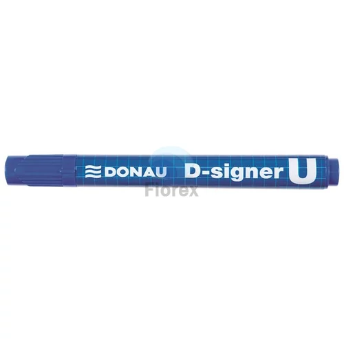 Alkoholos marker, 2-4 mm, kúpos, DONAU "D-signer U", kék
