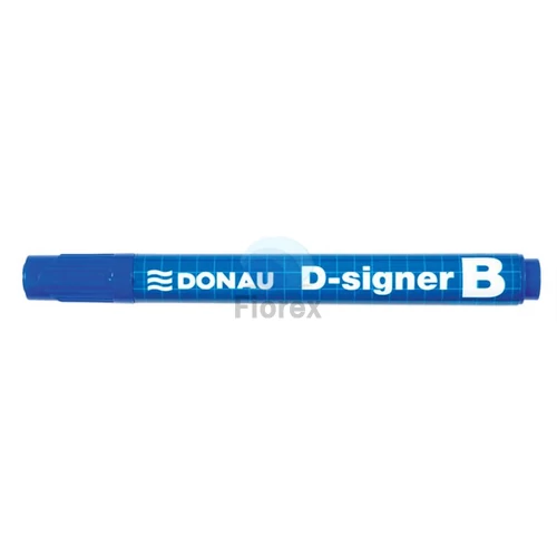 Táblamarker, 2-4 mm, kúpos, DONAU "D-signer B", kék