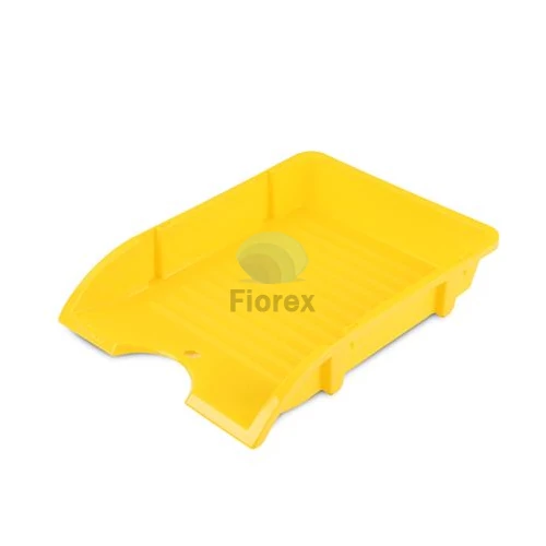 Irattálca, műanyag, törhetetlen, DONAU "Solid", sárga