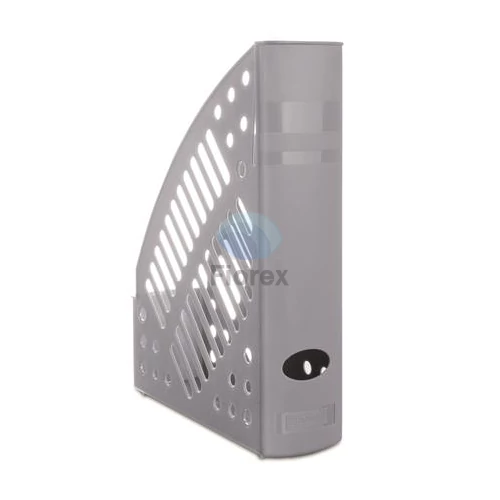 Iratpapucs, műanyag, 70 mm, DONAU, szürke