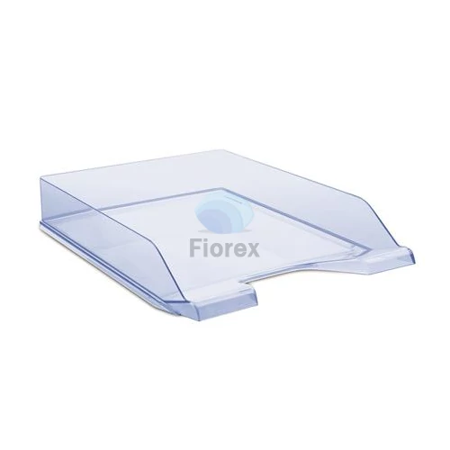 Irattálca, műanyag, DONAU, áttetsző kék