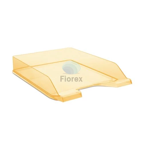 Irattálca, műanyag, DONAU, áttetsző narancssárga