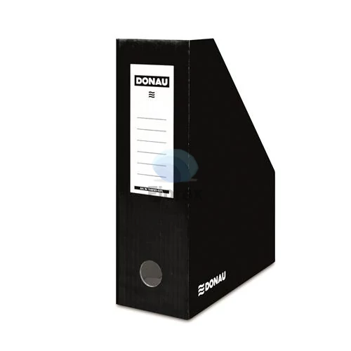 Iratpapucs, karton, 100 mm, DONAU, fekete