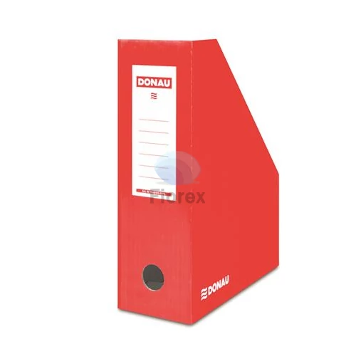 Iratpapucs, karton, 100 mm, DONAU, piros