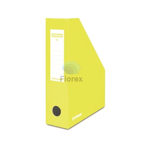 Iratpapucs, karton, 80 mm, DONAU, citromsárga