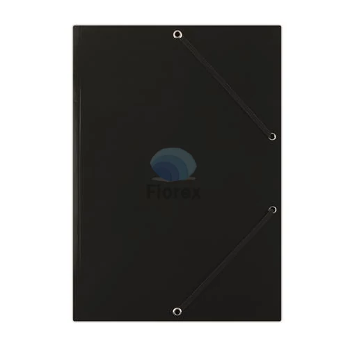 Gumis mappa, karton, A4, DONAU "Standard", fekete