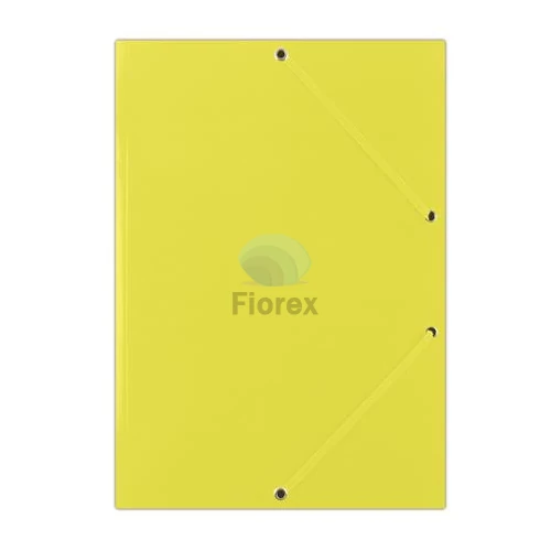 Gumis mappa, karton, A4, DONAU "Standard", citromsárga