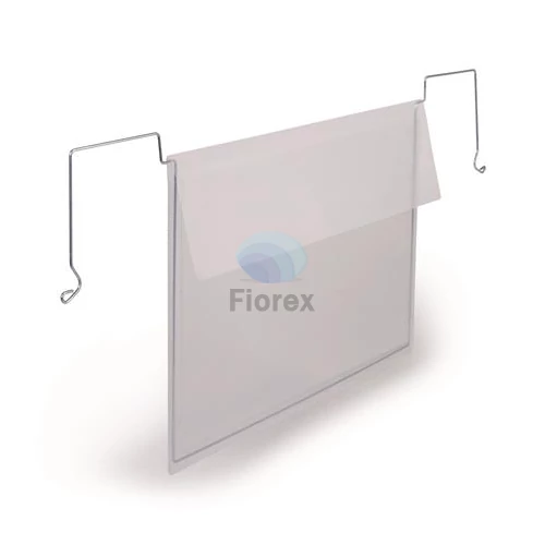 Logisztikai zseb, A5, fekvő, DURABLE, dróttal, áttetsző - 50db