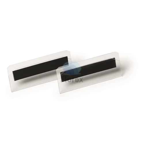 Logisztikai zseb, 100x38 mm, fekvő, DURABLE, mágneses, átlátszó - 10db