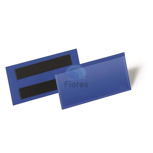 Logisztikai zseb, 100x38 mm, fekvő, DURABLE, mágnessel, sötétkék - 50db
