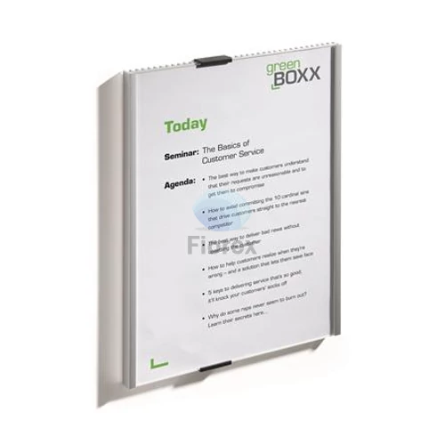 Információs tábla, 210x297 mm, DURABLE "INFO SIGN", ezüst